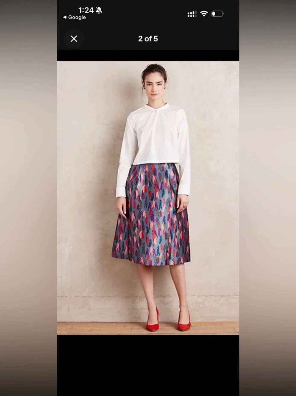 Anthropologie Persephone Skirt Sz 6 - Picture 3 of 11
